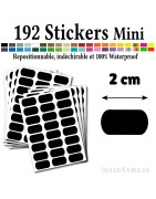 192 Etiquettes 2 cm - Stickers mini gommettes