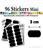 96 Etiquettes 3 cm - Stickers mini gommettes