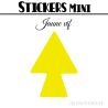 40 Flèches 3 cm - Stickers Flèches gommettes