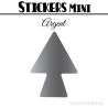 16 Flèches 4 cm - Stickers Flèches gommettes