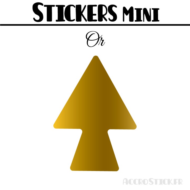 16 Flèches 4 cm - Stickers Flèches gommettes