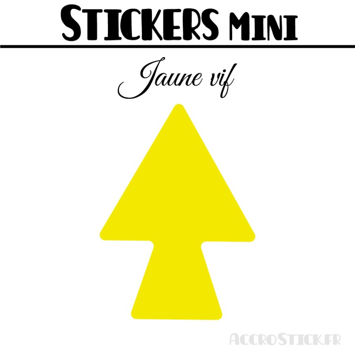 16 Flèches 4 cm - Stickers Flèches gommettes