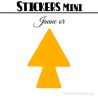 16 Flèches 4 cm - Stickers Flèches gommettes