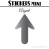 288 Flèches 1 cm - Stickers Flèches gommettes