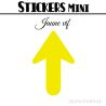 216 Flèches 1.2 cm - Stickers Flèches gommettes