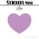 120 Coeurs 2 cm - Stickers mini gommettes