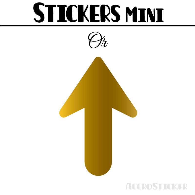 104 Flèches 1.8 cm - Stickers Flèches gommettes