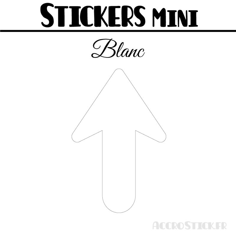 80 Flèches 2 cm - Stickers Flèches gommettes