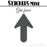 80 Flèches 2 cm - Stickers Flèches gommettes