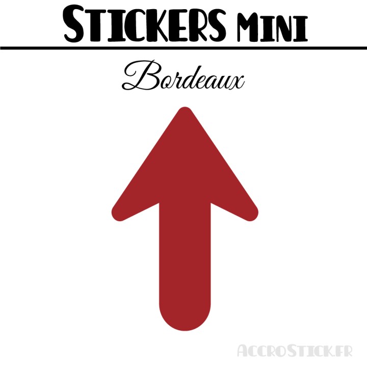 80 Flèches 2 cm - Stickers Flèches gommettes
