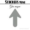 80 Flèches 2 cm - Stickers Flèches gommettes