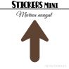80 Flèches 2 cm - Stickers Flèches gommettes