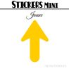 24 Flèches 4 cm - Stickers Flèches gommettes