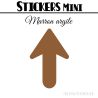 24 Flèches 4 cm - Stickers Flèches gommettes