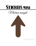 24 Flèches 4 cm - Stickers Flèches gommettes