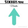 24 Flèches 4 cm - Stickers Flèches gommettes