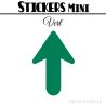 24 Flèches 4 cm - Stickers Flèches gommettes