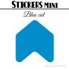 504 Flèches 0.8 cm - Stickers Flèches gommettes