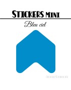 48 Flèches 3 cm - Stickers Flèches gommettes