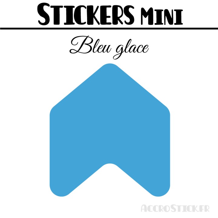 48 Flèches 3 cm - Stickers Flèches gommettes