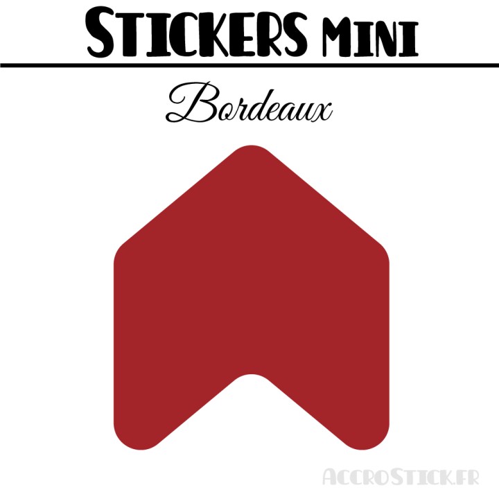 48 Flèches 3 cm - Stickers Flèches gommettes