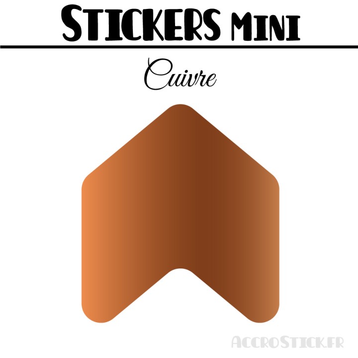 48 Flèches 3 cm - Stickers Flèches gommettes