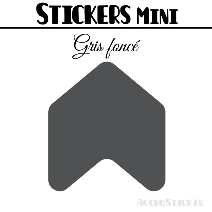 48 Flèches 3 cm - Stickers Flèches gommettes