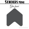 48 Flèches 3 cm - Stickers Flèches gommettes