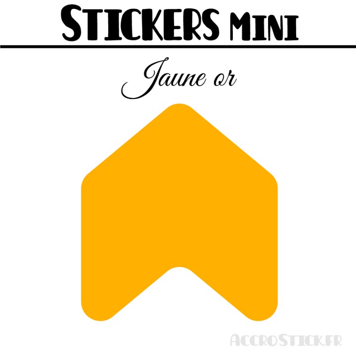 48 Flèches 3 cm - Stickers Flèches gommettes