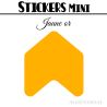 48 Flèches 3 cm - Stickers Flèches gommettes