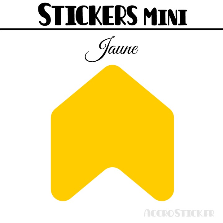 48 Flèches 3 cm - Stickers Flèches gommettes