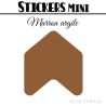 48 Flèches 3 cm - Stickers Flèches gommettes