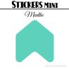 48 Flèches 3 cm - Stickers Flèches gommettes