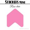 48 Flèches 3 cm - Stickers Flèches gommettes