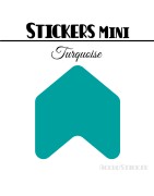 48 Flèches 3 cm - Stickers Flèches gommettes