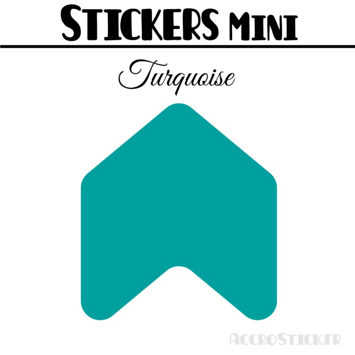 48 Flèches 3 cm - Stickers Flèches gommettes