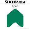 48 Flèches 3 cm - Stickers Flèches gommettes