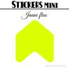48 Flèches 3 cm - Stickers Flèches gommettes