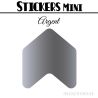 48 Flèches 3 cm - Stickers Flèches gommettes