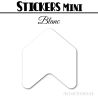 48 Flèches 3 cm - Stickers Flèches gommettes