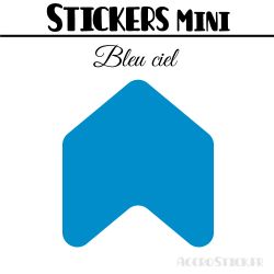 48 Flèches 3 cm - Stickers Flèches gommettes