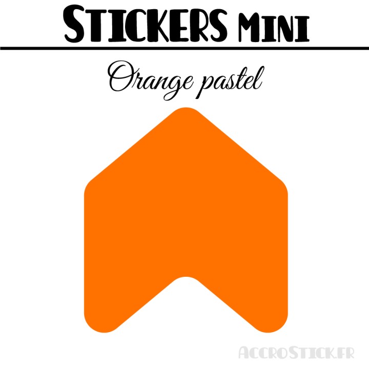 48 Flèches 3 cm - Stickers Flèches gommettes