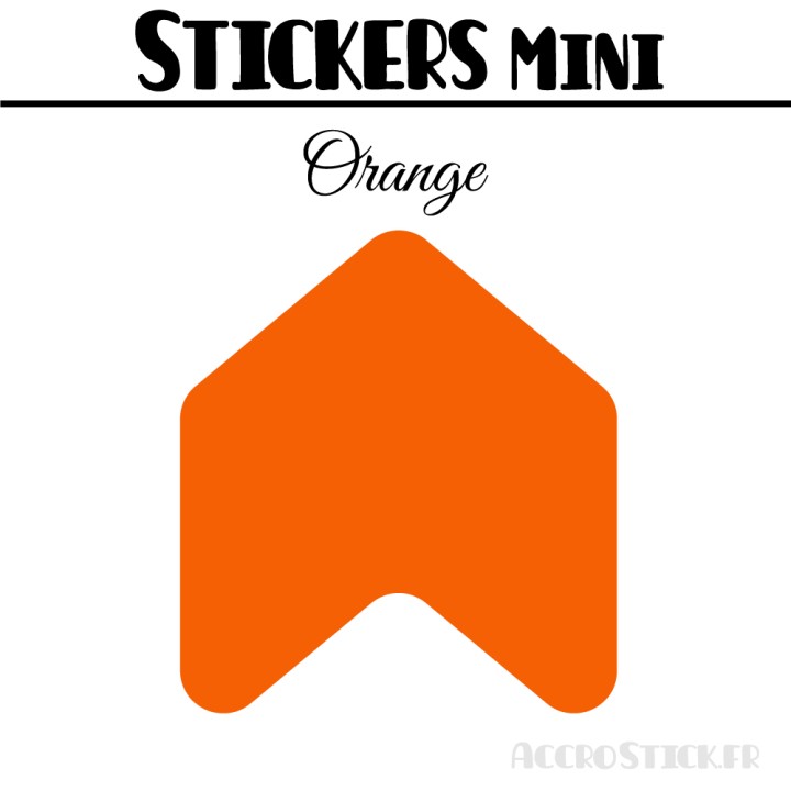 48 Flèches 3 cm - Stickers Flèches gommettes