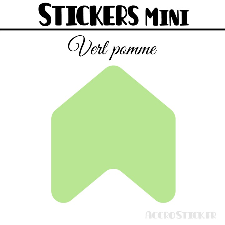 48 Flèches 3 cm - Stickers Flèches gommettes