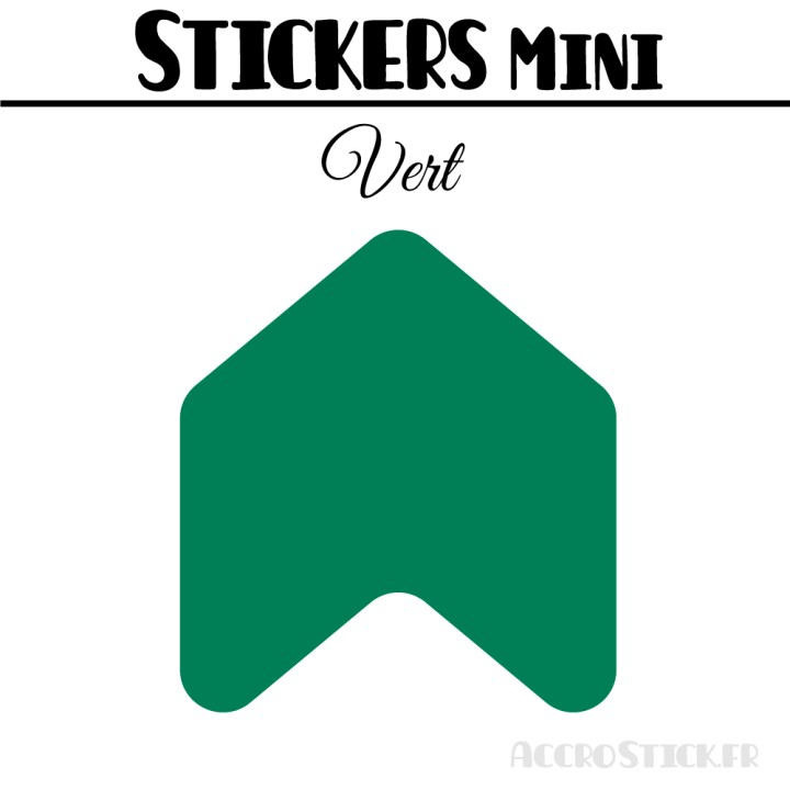 48 Flèches 3 cm - Stickers Flèches gommettes