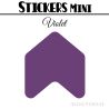 48 Flèches 3 cm - Stickers Flèches gommettes