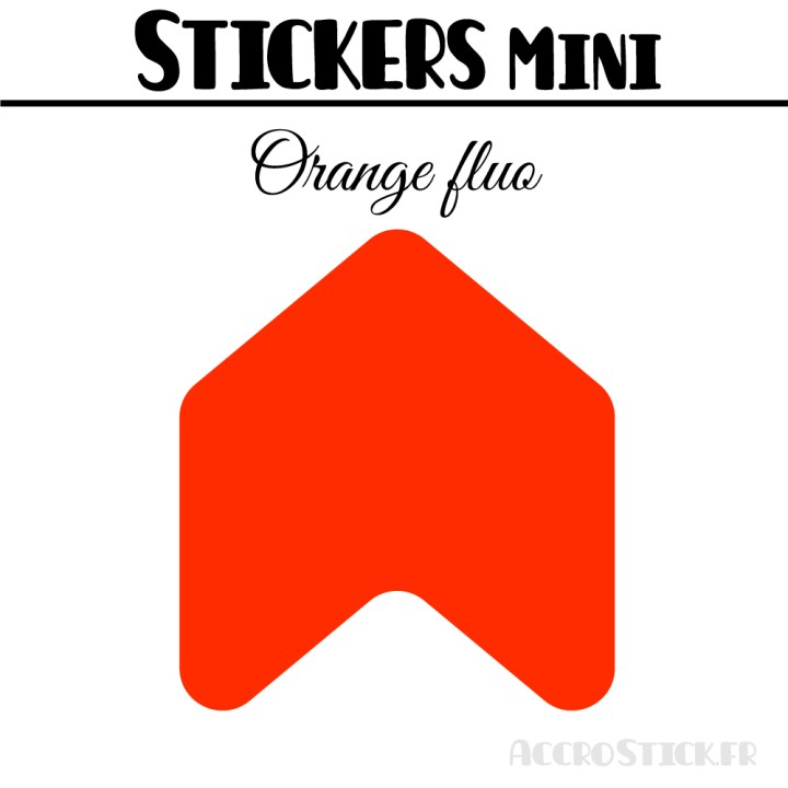 48 Flèches 3 cm - Stickers Flèches gommettes