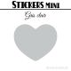 48 Coeurs 3 cm - Stickers mini gommettes