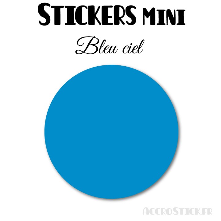 8 Ronds 7 cm - Stickers mini gommettes