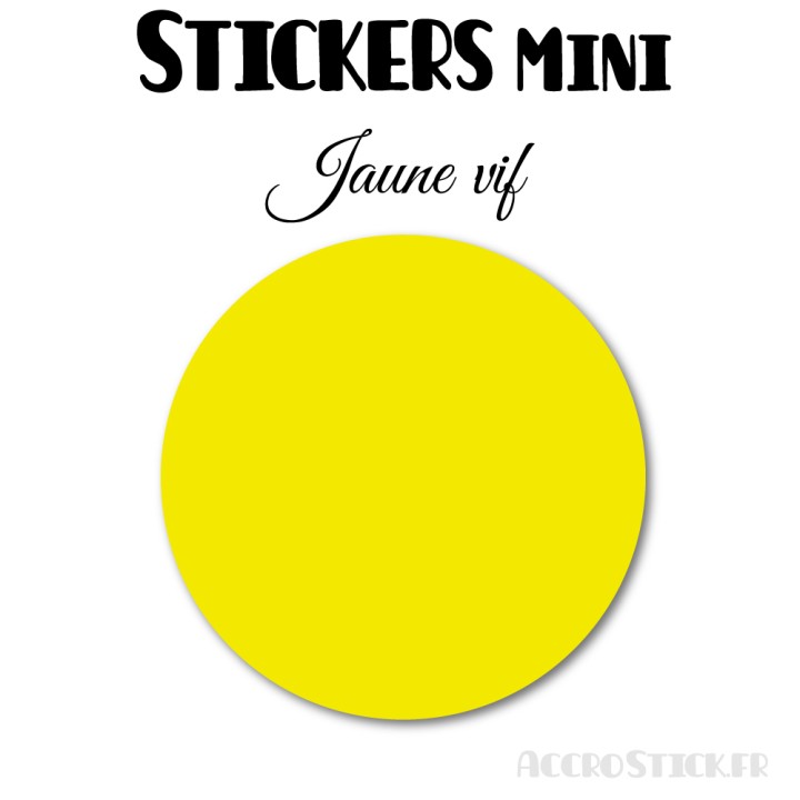 8 Ronds 7 cm - Stickers mini gommettes